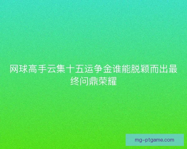 网球高手云集十五运争金谁能脱颖而出最终问鼎荣耀 网球高手云集十五运争金谁能脱颖而出最终问鼎荣耀